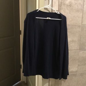 J Crew navy oversized cardigan size small.